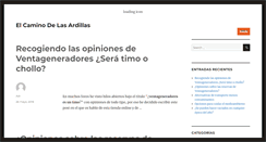 Desktop Screenshot of elcaminodelasardillas.es