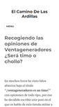 Mobile Screenshot of elcaminodelasardillas.es
