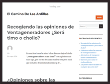 Tablet Screenshot of elcaminodelasardillas.es